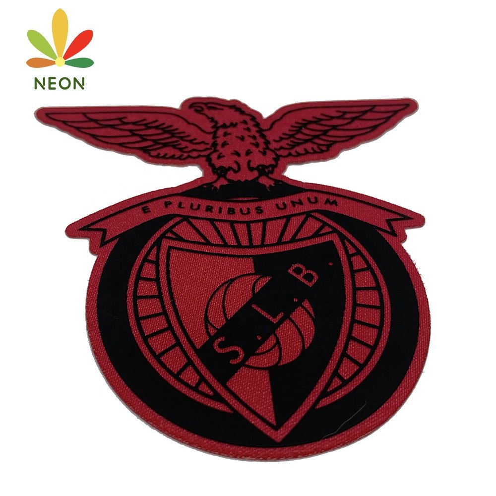 Wholesale Custom Soccer Football Team 3D Printed Logo Heat Press Transfer With Twill Canvas Fabric
