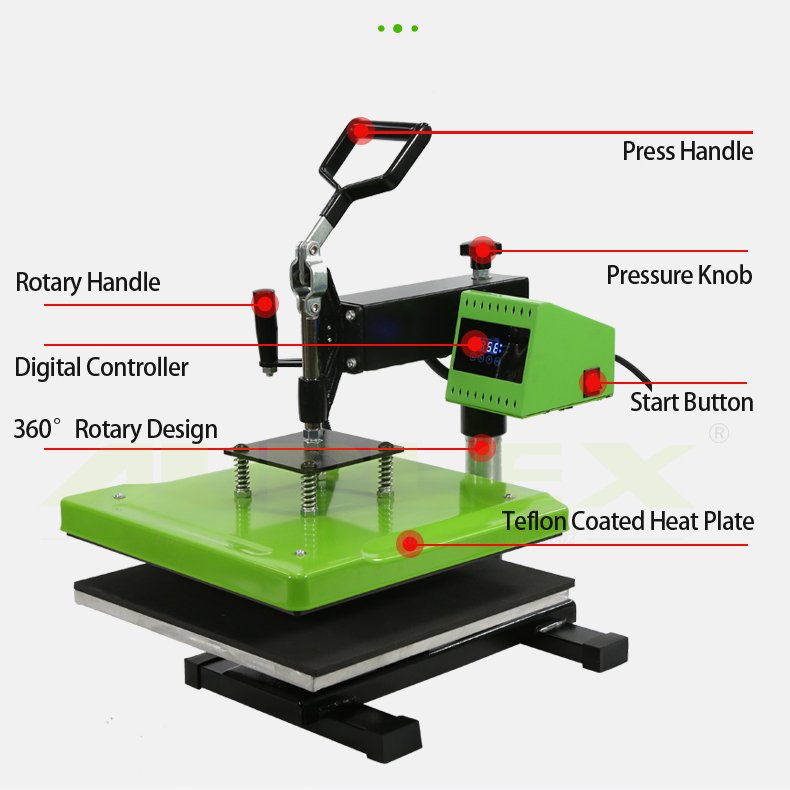 T shirt Heat Press Machine Kopen Maquina Imprimir Camisetas Ponc Iron-on Transfer Printing 16 by 24 Heat Press