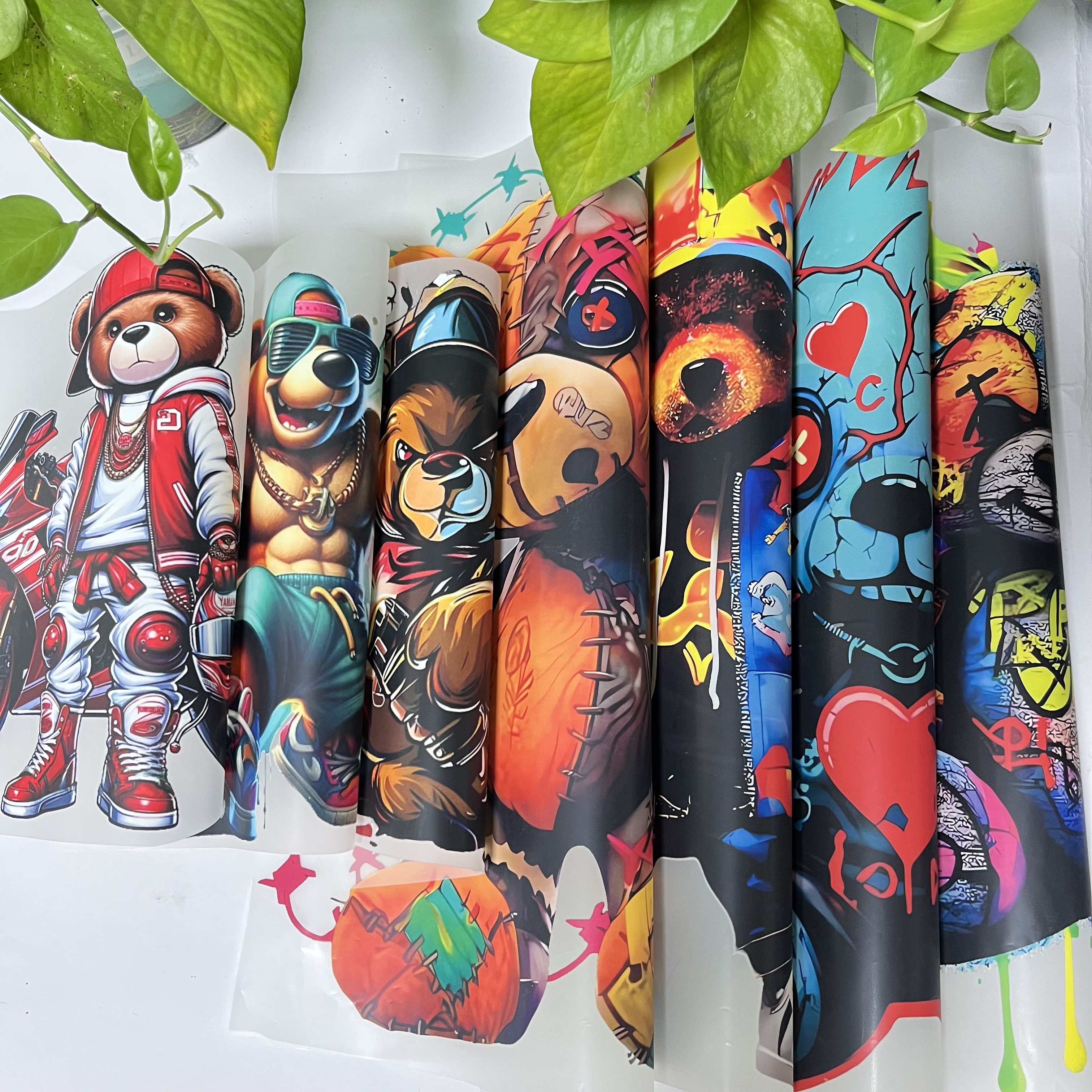 Factory Custom Plastisol Heat Transfer Stickers Soft PVC DTF Transfers Print Garment \ Jeans \ Shoes \ Bags\ Custom Color 10 Pcs