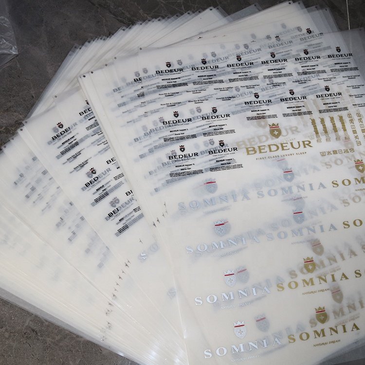 Wholesale Custom Brand Printed Logo Low MOQ DTF Heat Transfers Printing Designs Labels for T Shirts