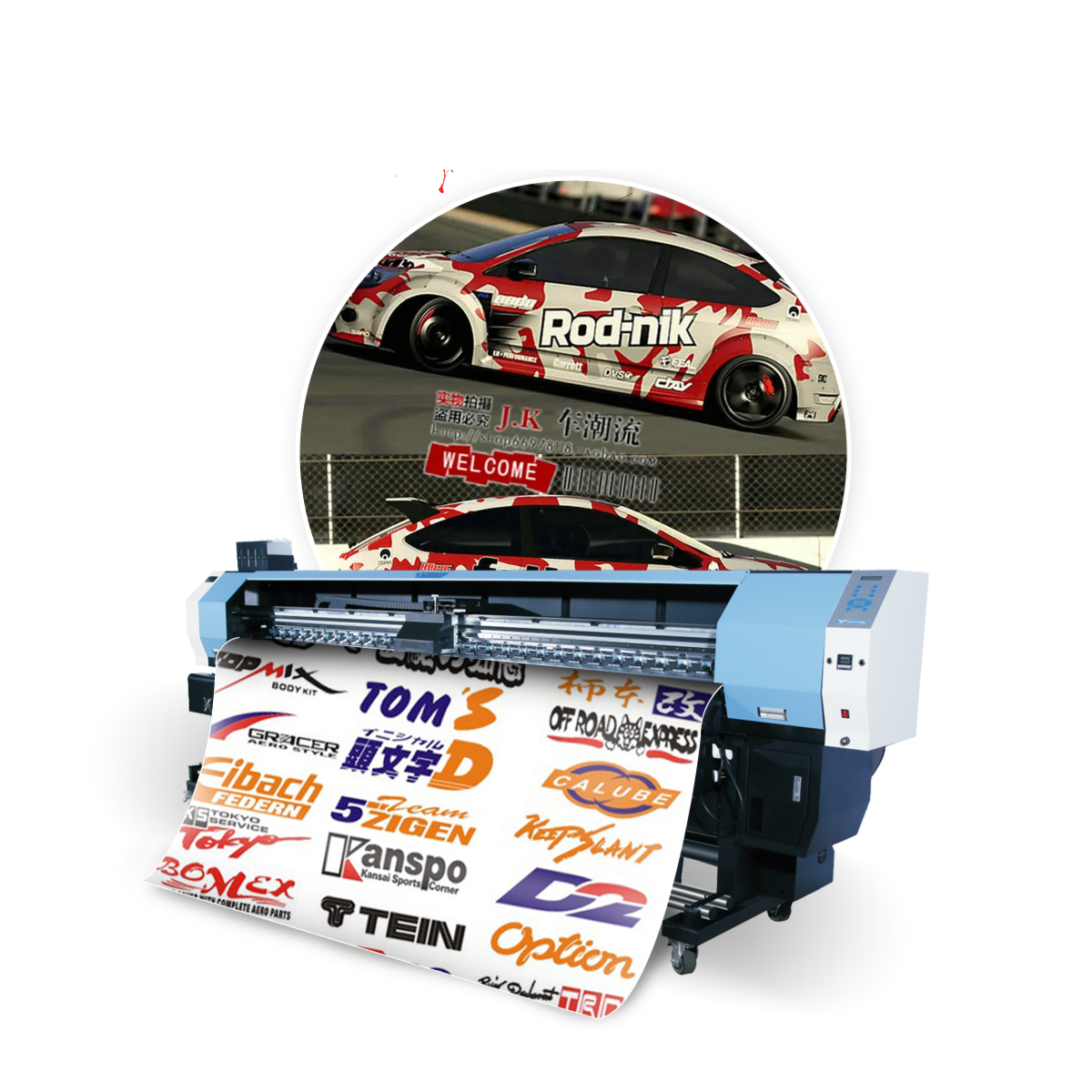Wide format inkjet uv printing flex banner machine eco solvent printer i3200 head sublimation transfer printing eco printer