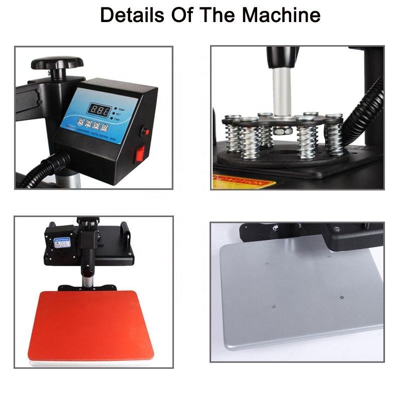 MIDA 38*38cm 15-in-1 Combo Digital Multifunction Sublimation Heat Press Semi-Automatic Heat Transfer Printing Machine