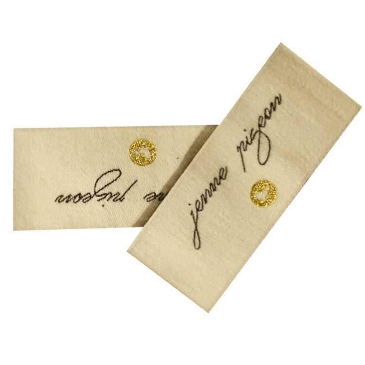 Design Your Custom Tagless Care Clothing Labels Garment T-Shirt Washable Neck Label Thermal Iron On Logo Heat Transfer Label