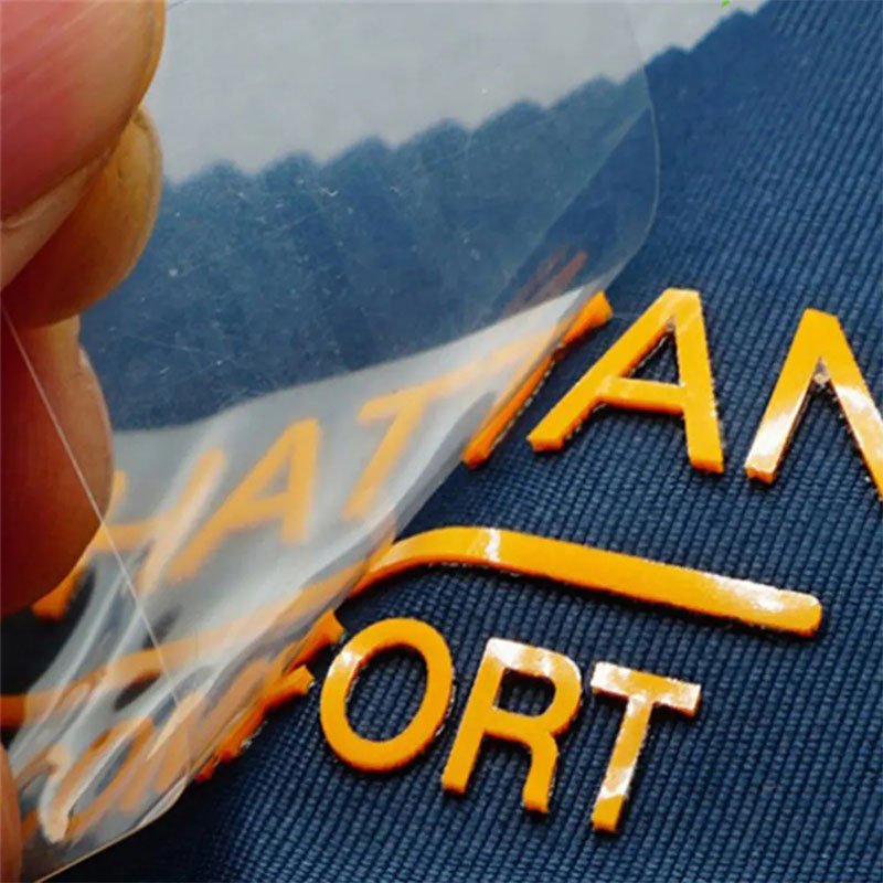 Customized 3D silicone printing heat transfer heat transfer silicone label made embossed logo PVC rubber patch for clothing/bag