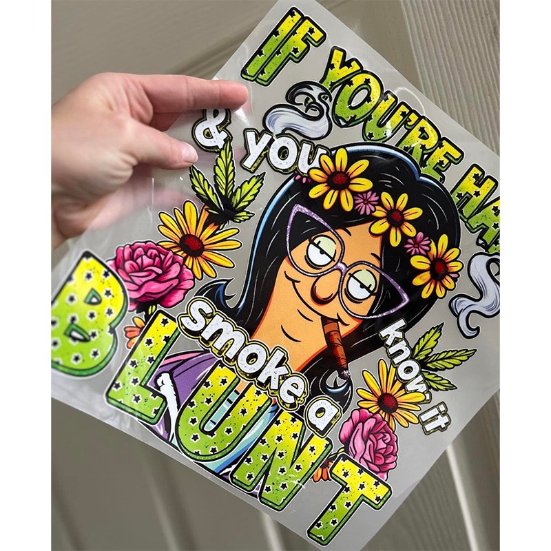 High quality heat transfer sticker transfer printing Brand design custom transfers dtf stickers for t-shirts
