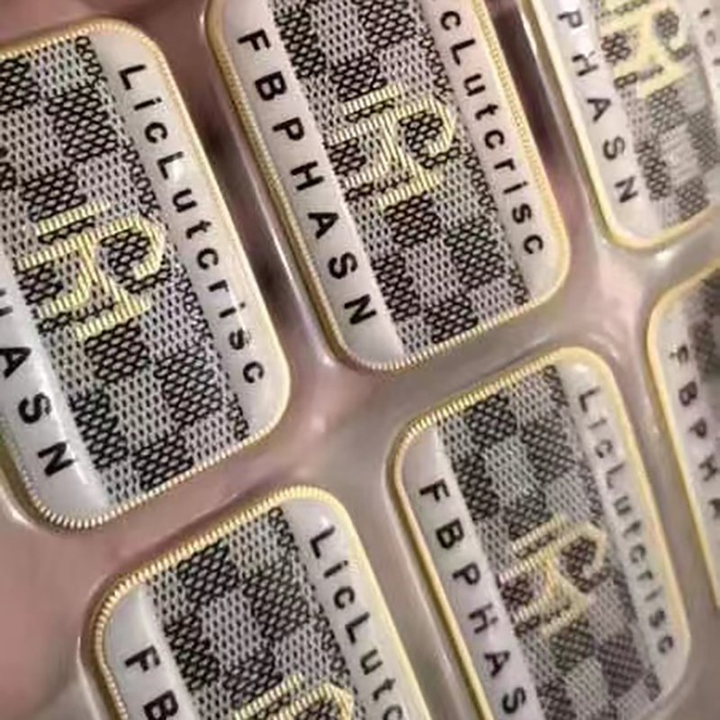 Hot Sale Custom Woven Clothing Labels Leather Logo high-frequency Heat transfer printing Luxury Patches for garment