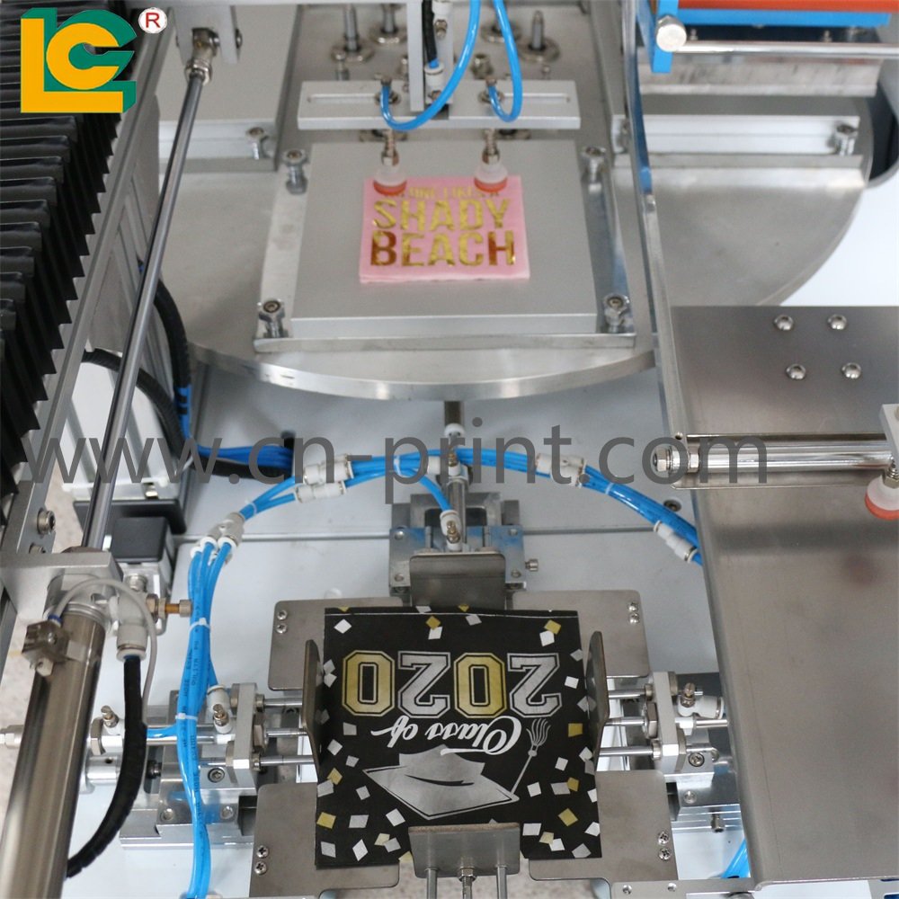 New hot stamping machine for paper napkin with automatic loading Automatic plane surface paper towel gilding press machine