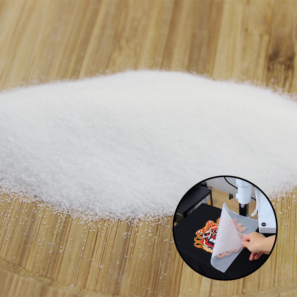 High Quality DTF Hot Melt Adhesive TPU Powder for Oven Heat Transfer Printing Excellent Price on T Shirt