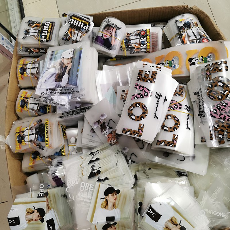 Clearing inventory dtf designs iron on sticker transfer printing fabric plastisol heat transfers for t-shirt clothing press logo