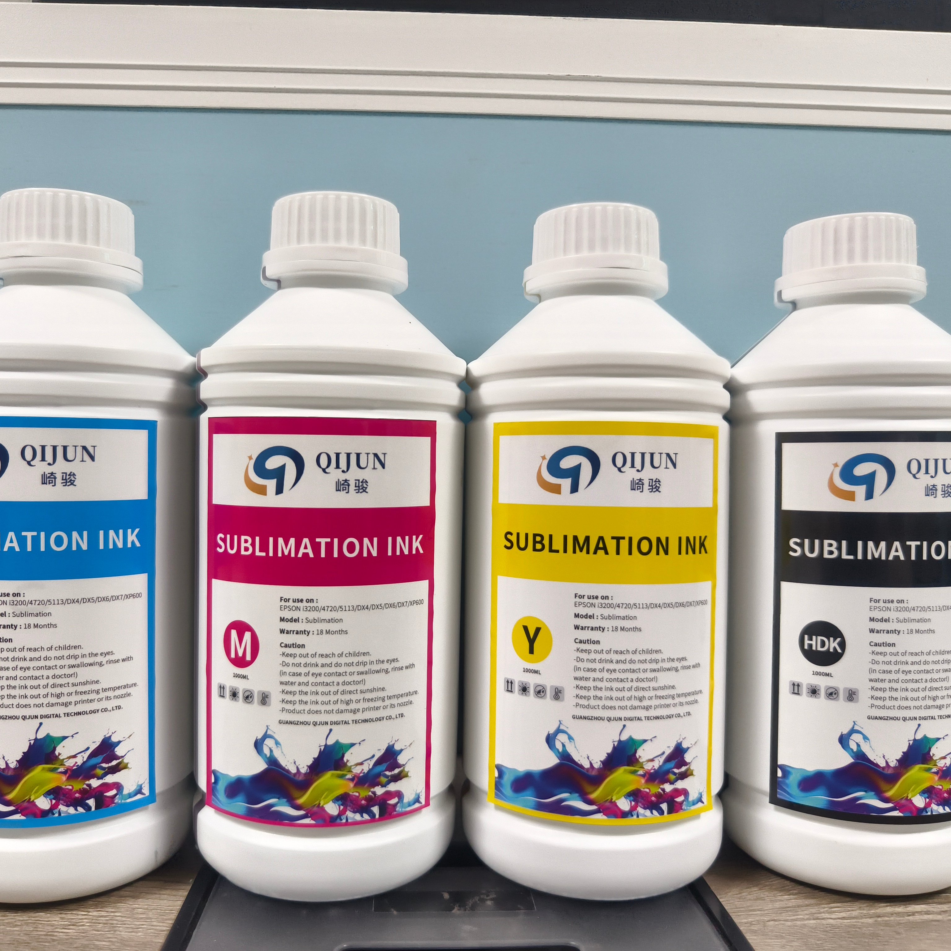 SubliQijun 1000ml dx5 dx7 4720 5113 xp600 i3200 sublimation ink for sublimation printer