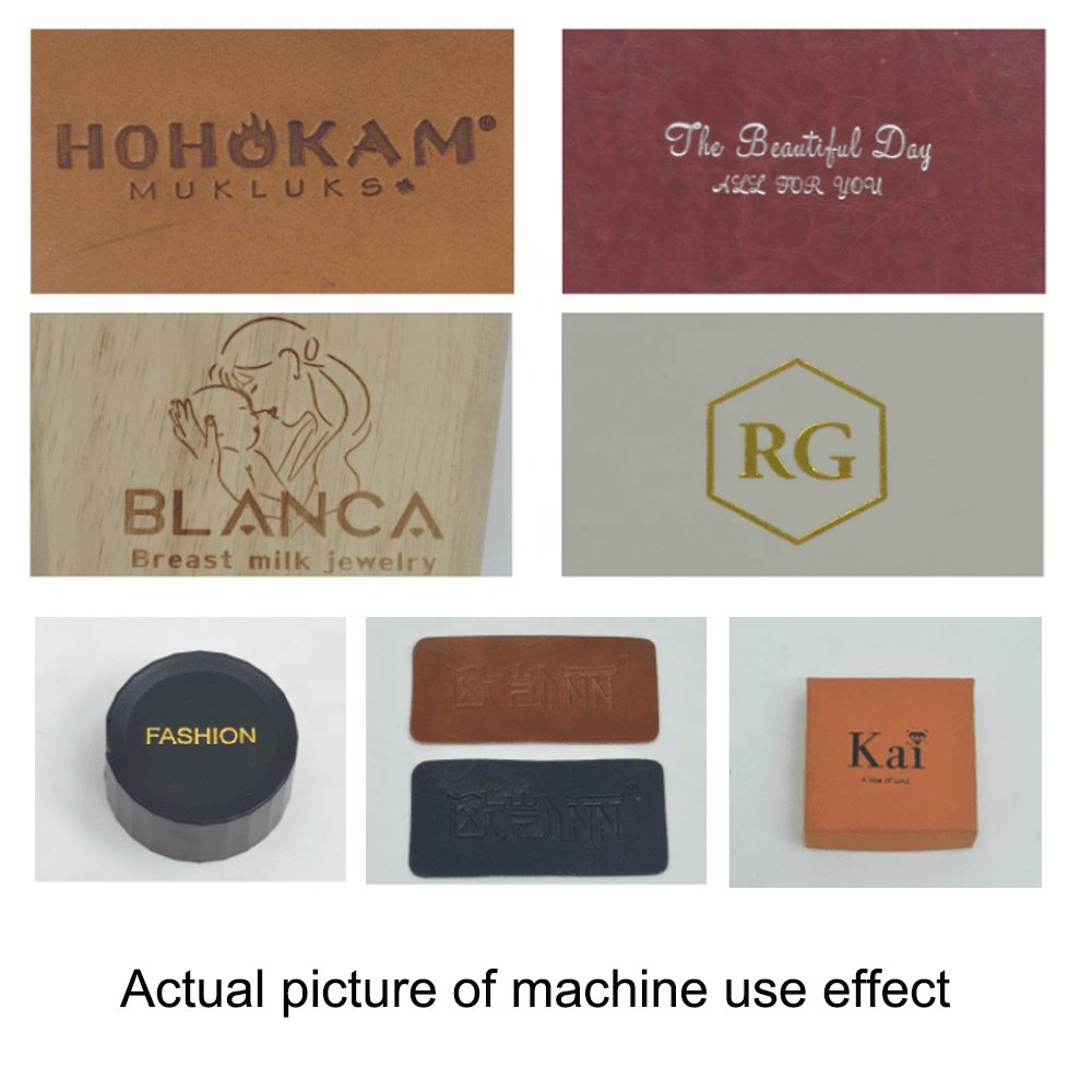 Automatic Foil Feeding Pneumatic Hot Stamping Machine For Leather Embossing Wood Brand Logo Custom for Plastic box cover