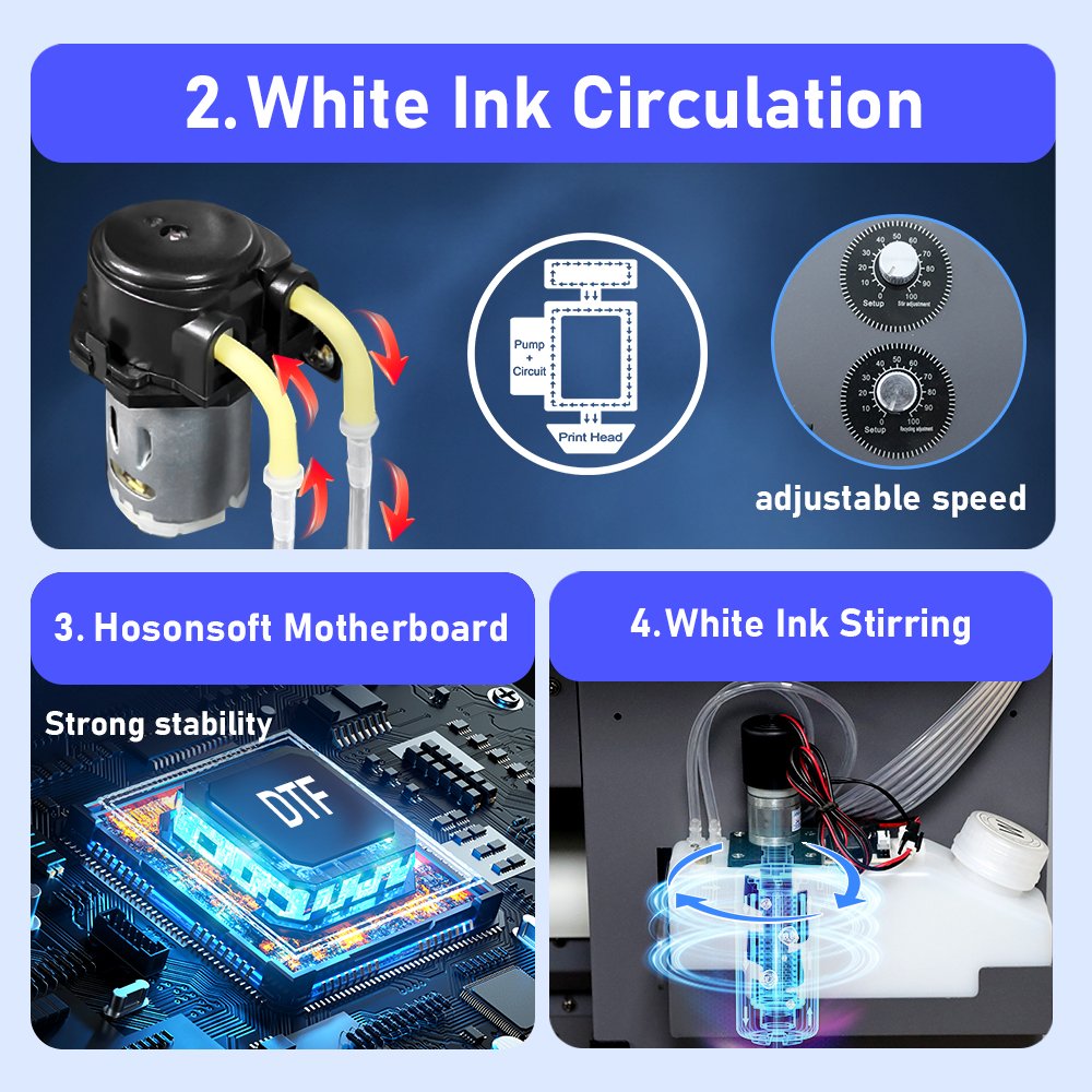 Small Business Dual XP600 Dtf Printer Printer Printing Machine for T-shirt Transfer Printing A3 13 Inch with Free software
