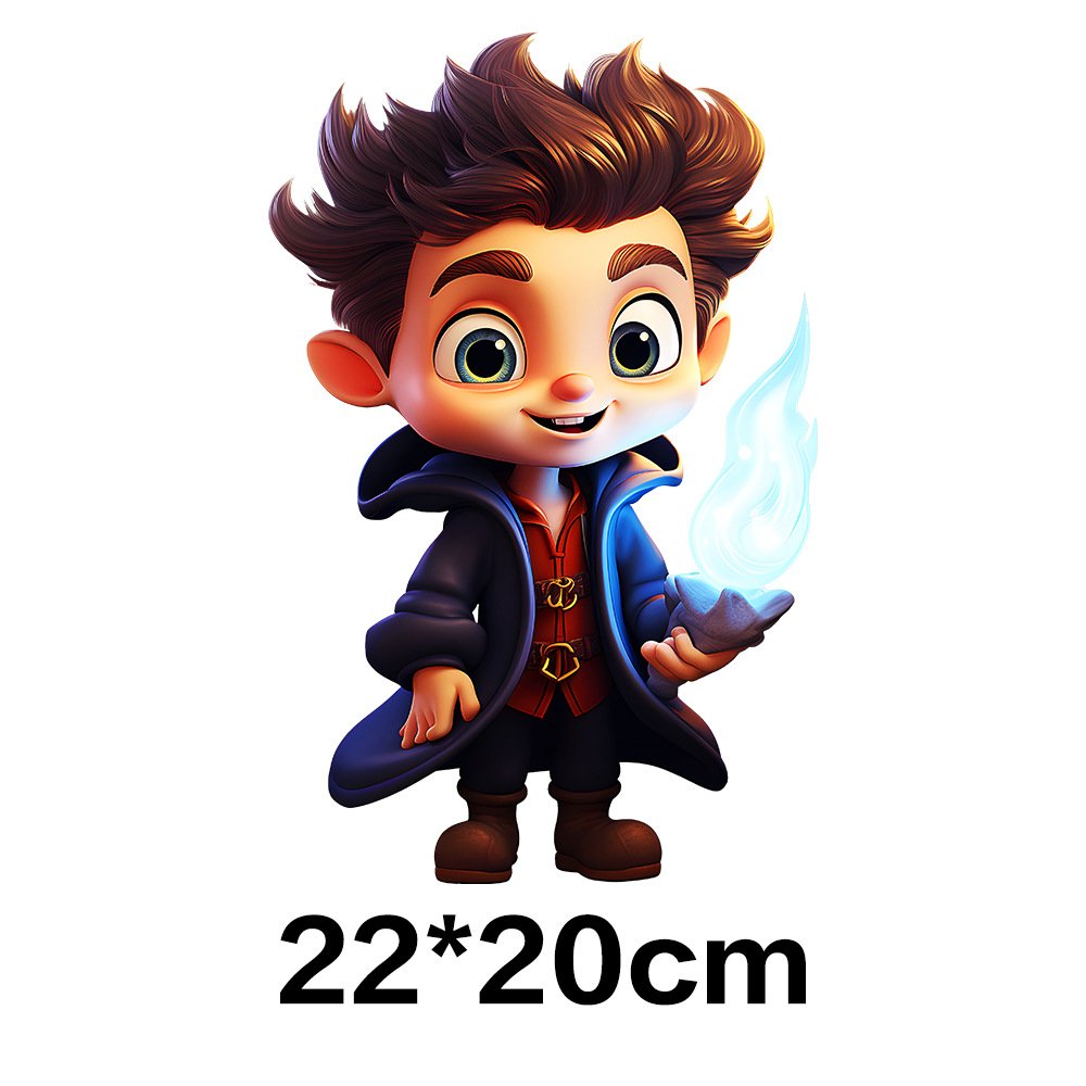 Cartoon DTF Print Heat Transfer Designs Plastisol IRON on Vinyl Stickers for Custom Size T-Shirts and Bags