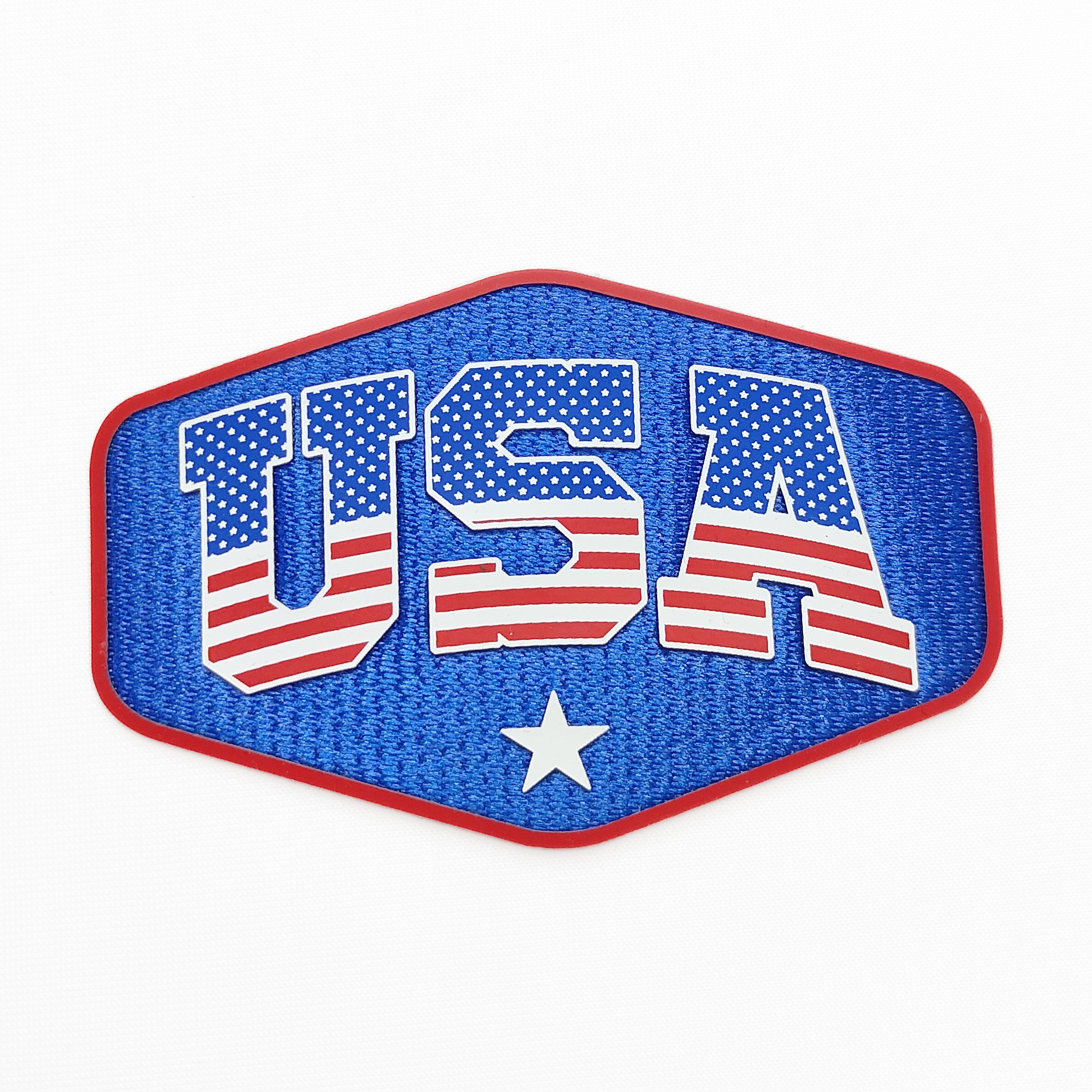 2023 Custom Printed Sports Logo Tatami Silicone Heat Transfer Patch Direct from Factory Clothing Folded Use Fabric Labels