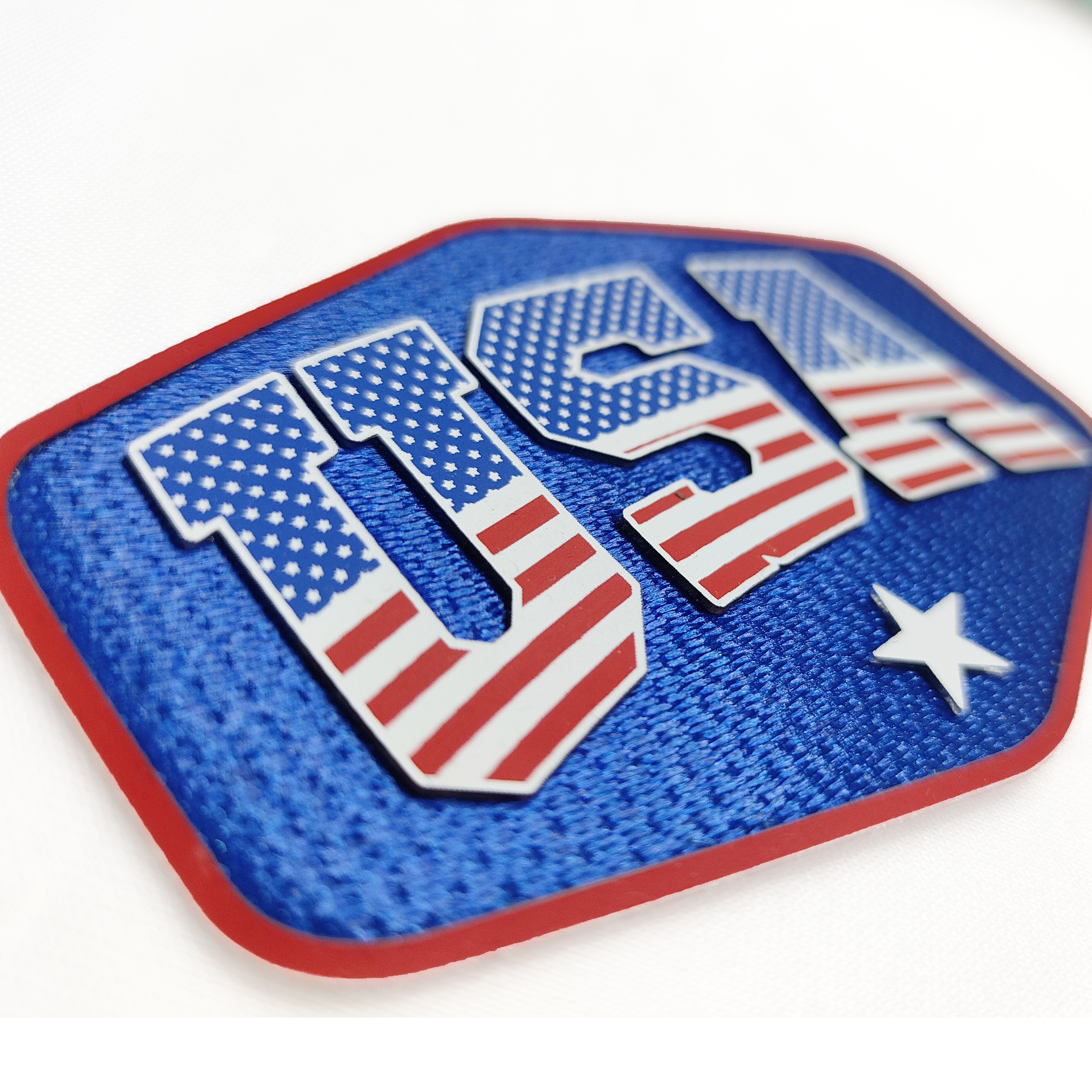 2023 Custom Printed Sports Logo Tatami Silicone Heat Transfer Patch Direct from Factory Clothing Folded Use Fabric Labels