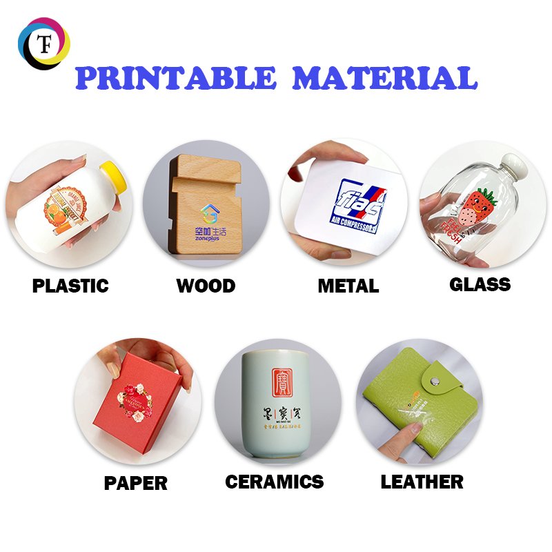 DTF UV Printer With Laminator Transfer Printing Machine AB Film Small UV Printer DTF A1 Cylinder Printer UV DTF Machine