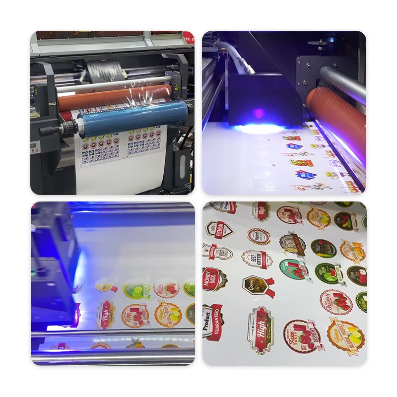 DTF UV Printer With Laminator Transfer Printing Machine AB Film Small UV Printer DTF A1 Cylinder Printer UV DTF Machine