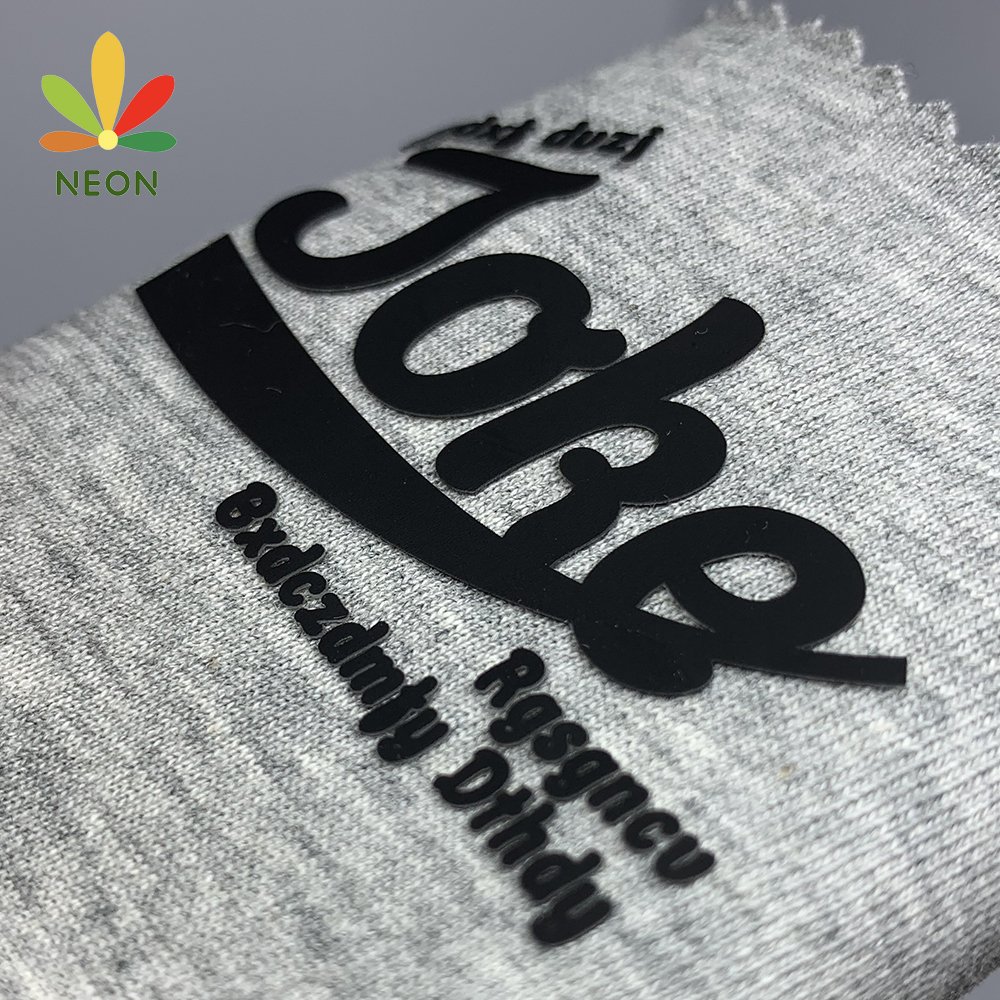 2024 Hot Sale Custom Logo Raised Effect Brand 3D Rubber Silicone Heat Transfer Label Garment Sticker For T-shirt