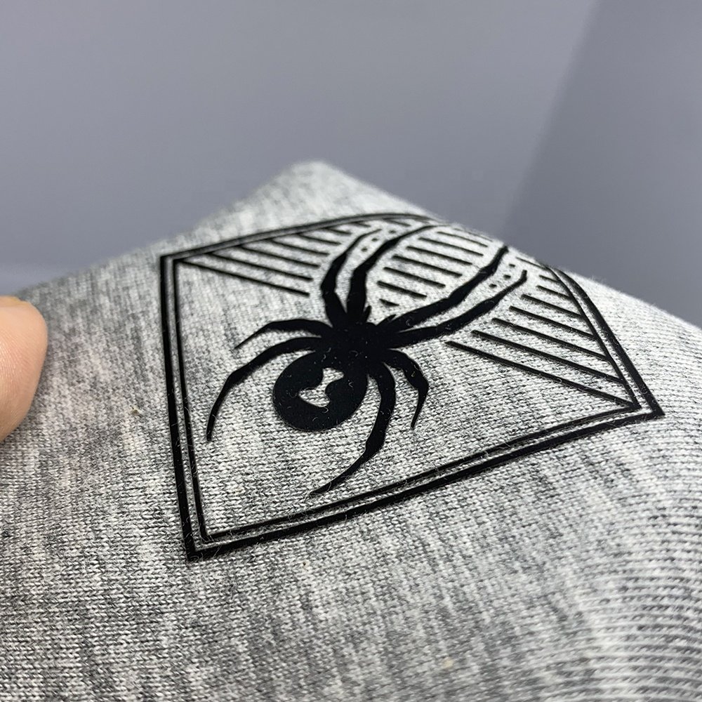 2024 Hot Sale Custom Logo Raised Effect Brand 3D Rubber Silicone Heat Transfer Label Garment Sticker For T-shirt