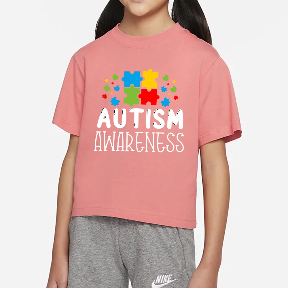 Wholesale Autism Awareness Heat Transfer Printing T-shirt Design