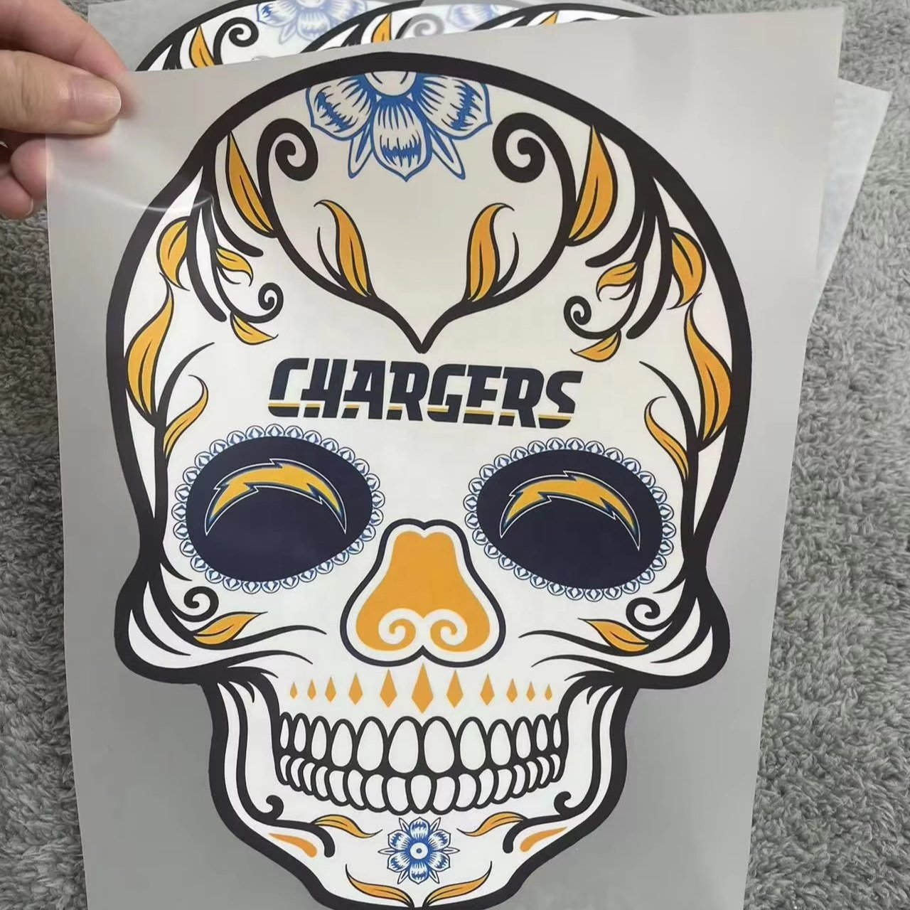 Latest design waterproof vinyl sticker printed transfers clothing label for garment dtf heat transfers designs ready