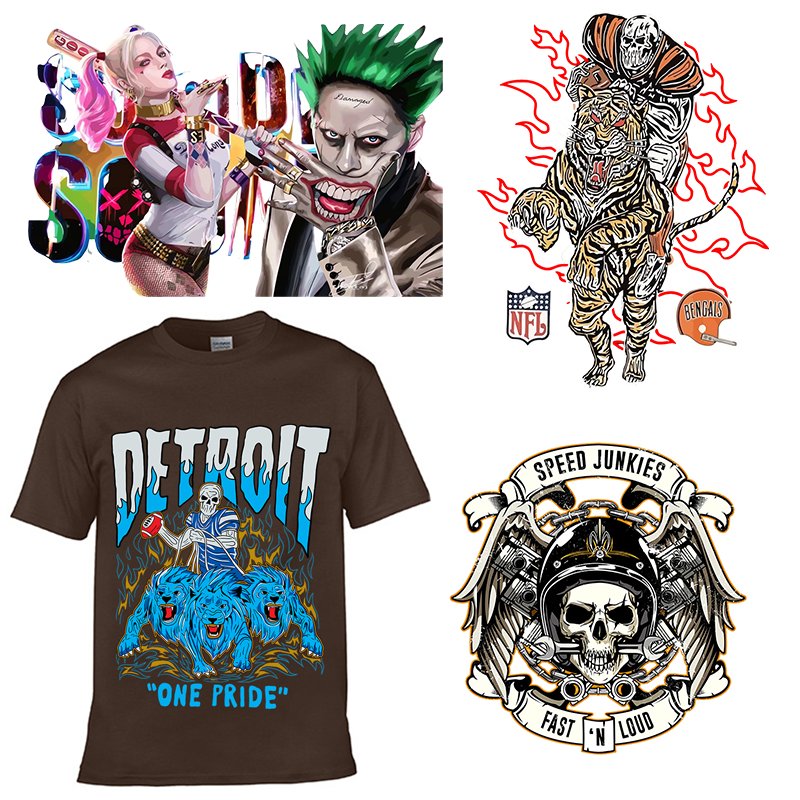 Wholesale High Quality Vinyl Heat Transfer Labels Waterproof Scratch-Resistant DTF Stickers for T-Shirts Transfer Printing