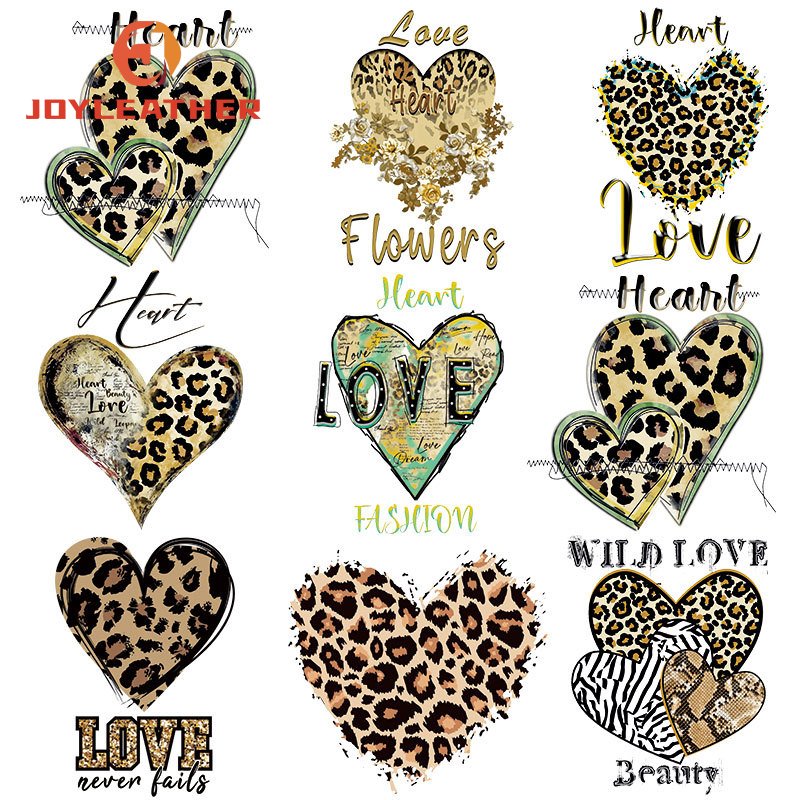 Heart Shape Saint Valentine's Day Letter Heat Press Transfers Vinyl Designs For T-shirts