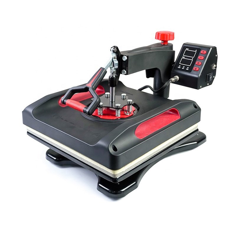 Manual Semi-Auto Heat Press Machine Garment 5/8/12 Electric Plate 28 Heat Press Transfer Multifunctional Sublimation T Shirt