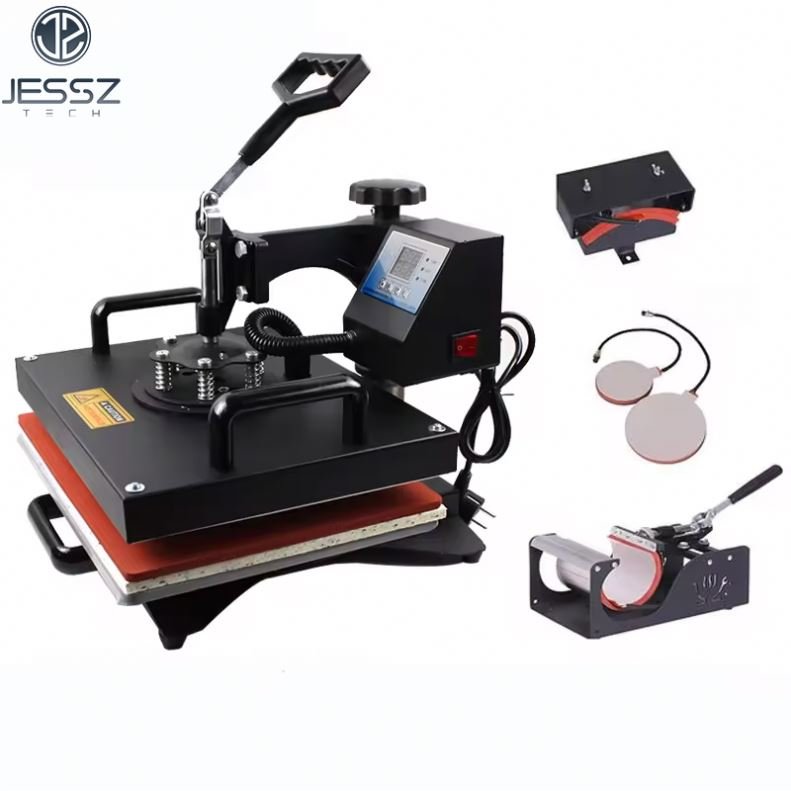 heat press machines printing press Hydraulic heat transfer machine for t-shirts cap heat press machine
