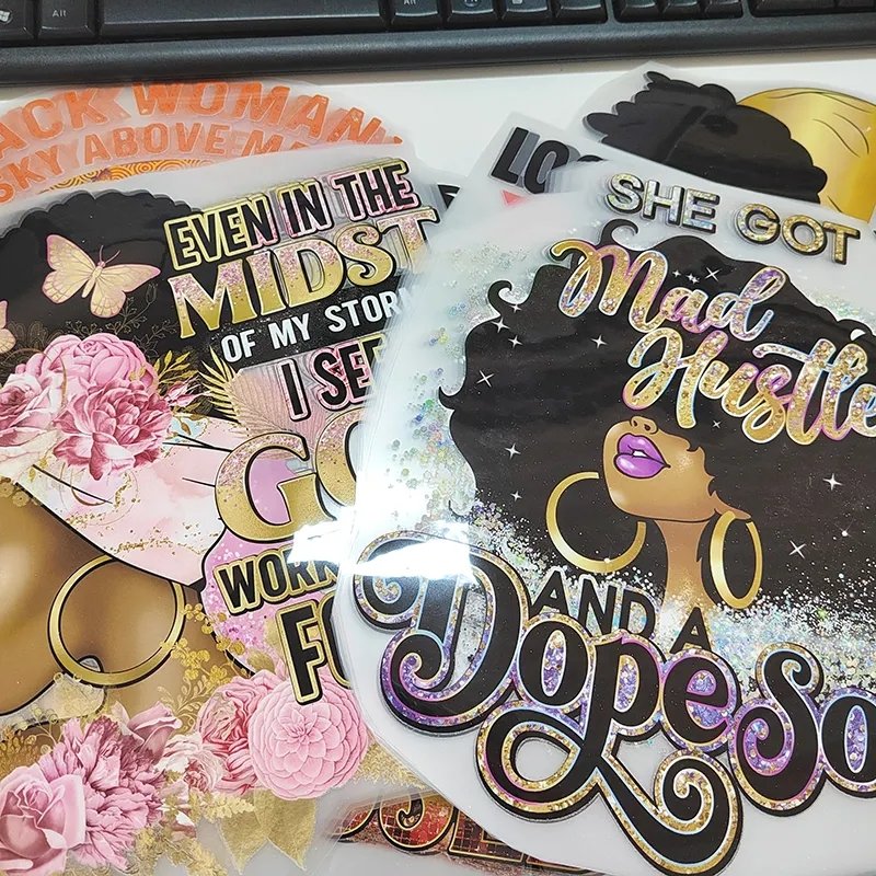 unique design Washable T-shirt Thermal Sticker Transfer Factory Custom Garment PET Film Heat Transfer Printing manufacturer