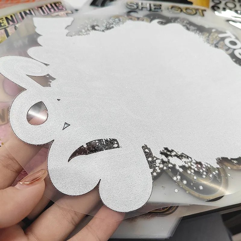 unique design Washable T-shirt Thermal Sticker Transfer Factory Custom Garment PET Film Heat Transfer Printing manufacturer