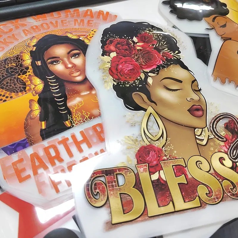 unique design Washable T-shirt Thermal Sticker Transfer Factory Custom Garment PET Film Heat Transfer Printing manufacturer