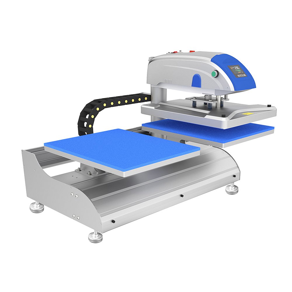 40*50cm Electric Automatic Twin Station Heat Press Machine With Laser Alignment + Changeable Paltens