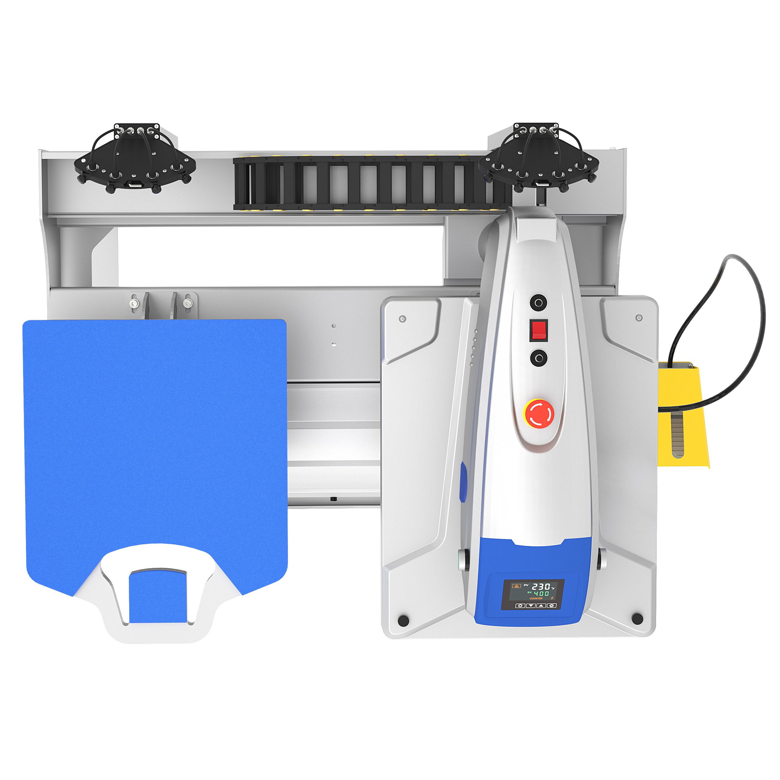40*50cm Electric Automatic Twin Station Heat Press Machine With Laser Alignment + Changeable Paltens
