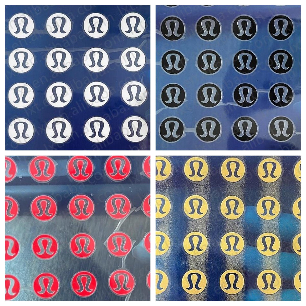 Custom Logo Heat Transfer Self-Adhesive Label Folded Silicon & Plastic Garment Labels for Athletic & Yoga Clothing
