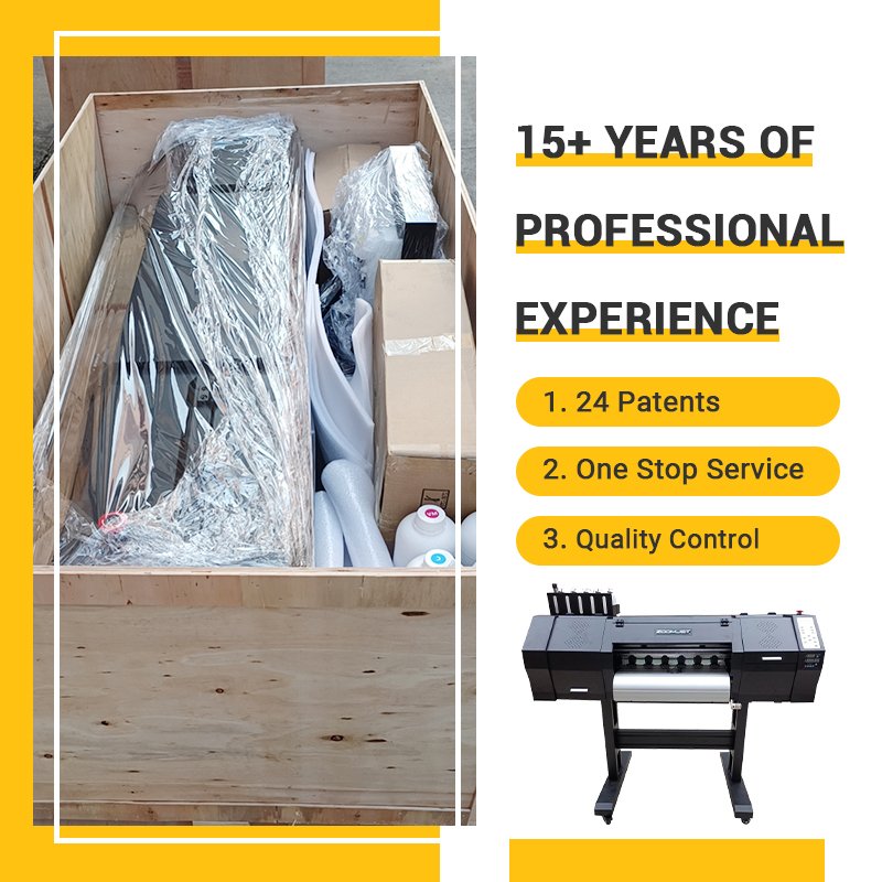 High Productivity and High Precision T shirt printing Machine 24 Inches DTF Printer for Printing Directly to Film