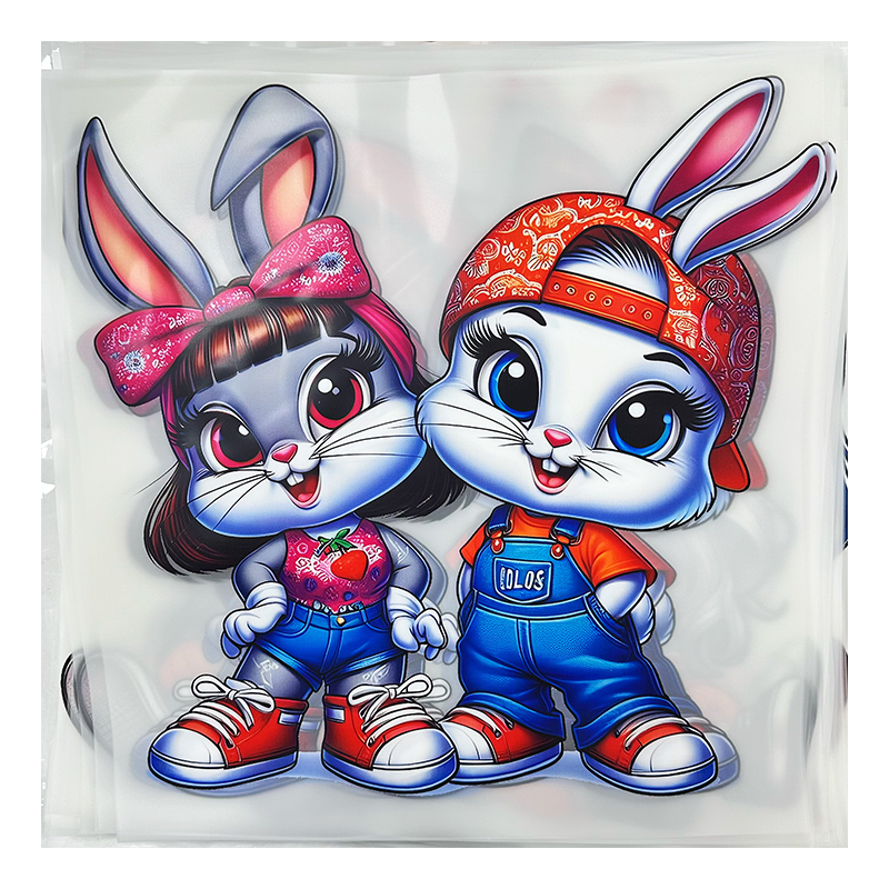 Customized anime dtf transfers ready for heat press plastic heat transfer dtf printed stickers for t-shirts heat transfers