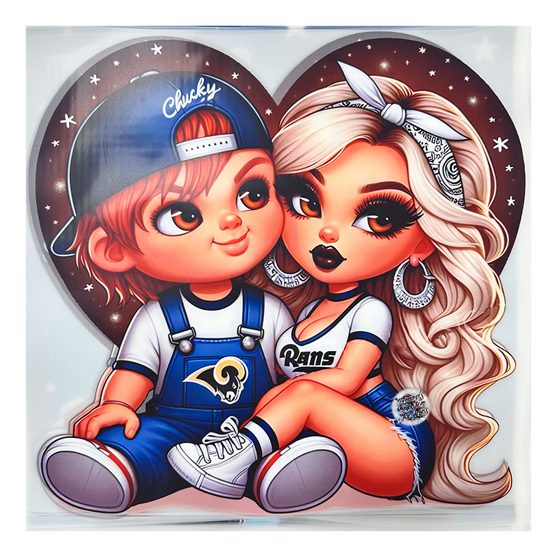 Customized anime dtf transfers ready for heat press plastic heat transfer dtf printed stickers for t-shirts heat transfers