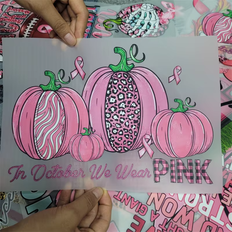 DTF Ready To Press Wholesale Custom Design Heat Press Stickers Transfer Heat Transfer Printing Stickers On T Shirt Fabric