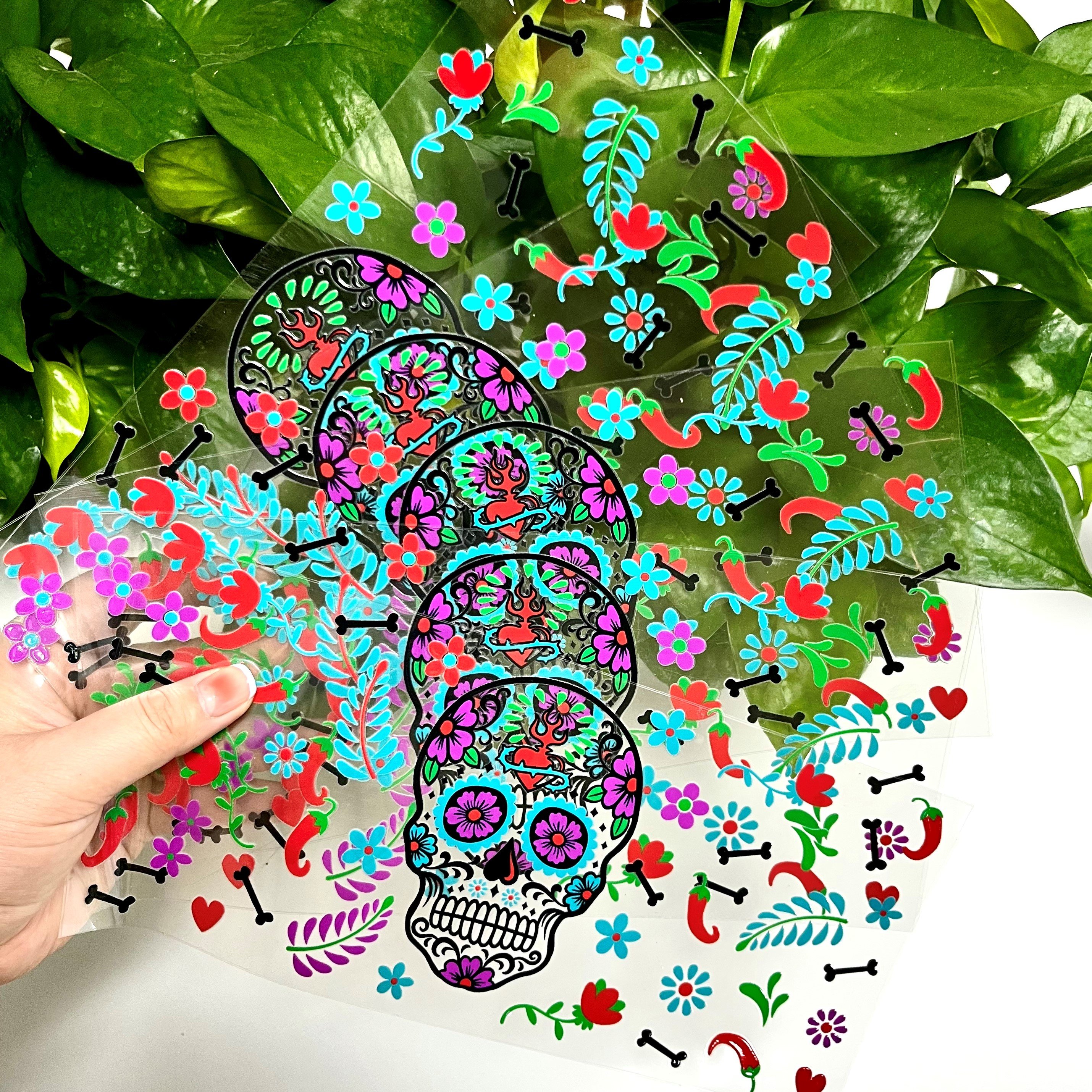 Wholesale Custom UV DTF Decals 16oz 20oz PET Weed Cups Glass Wraps Pegatina Transfers Stickers Bottle Water Transfer Printing