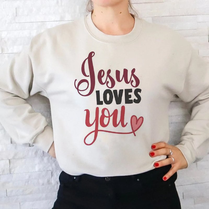 Wholesale Custom Jesus Love You Printing Transfer Custom Plastisol Heat Screen Print Transfers for T-shirt