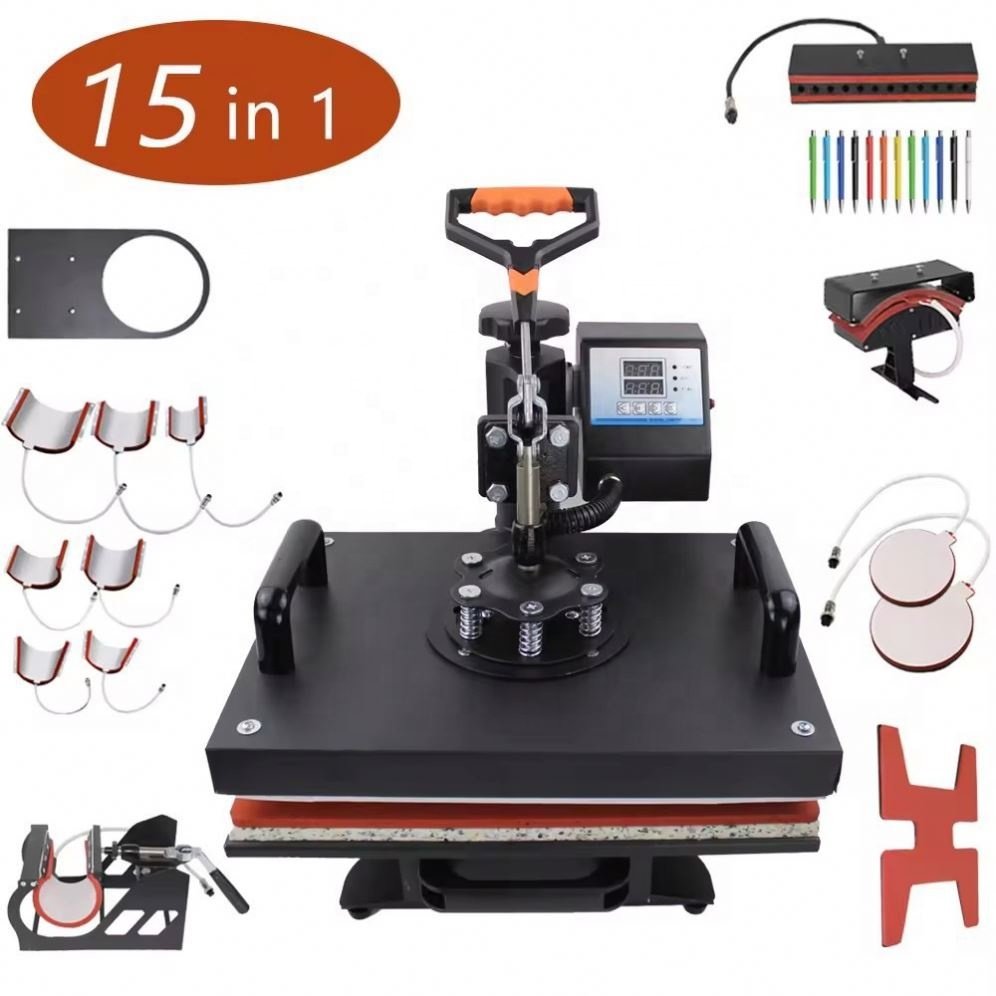 15 In 1 Combo Heat Press Machine T Shirt Heat Transfer Machine