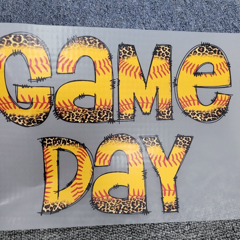 Custom Designs Quick Turnaround Direct To Film DTF Game Day Heat Transfers