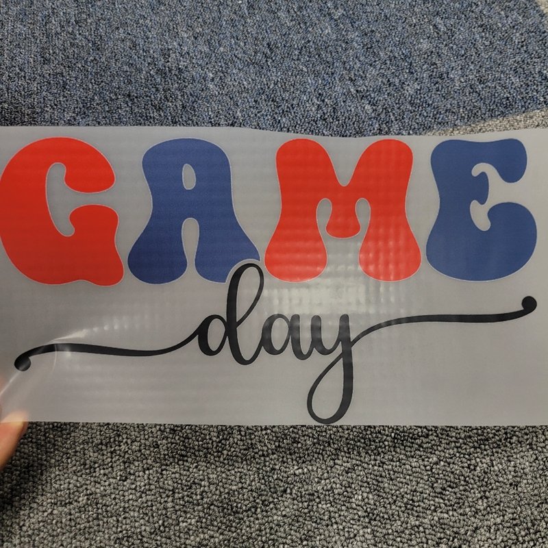 Custom Designs Quick Turnaround Direct To Film DTF Game Day Heat Transfers