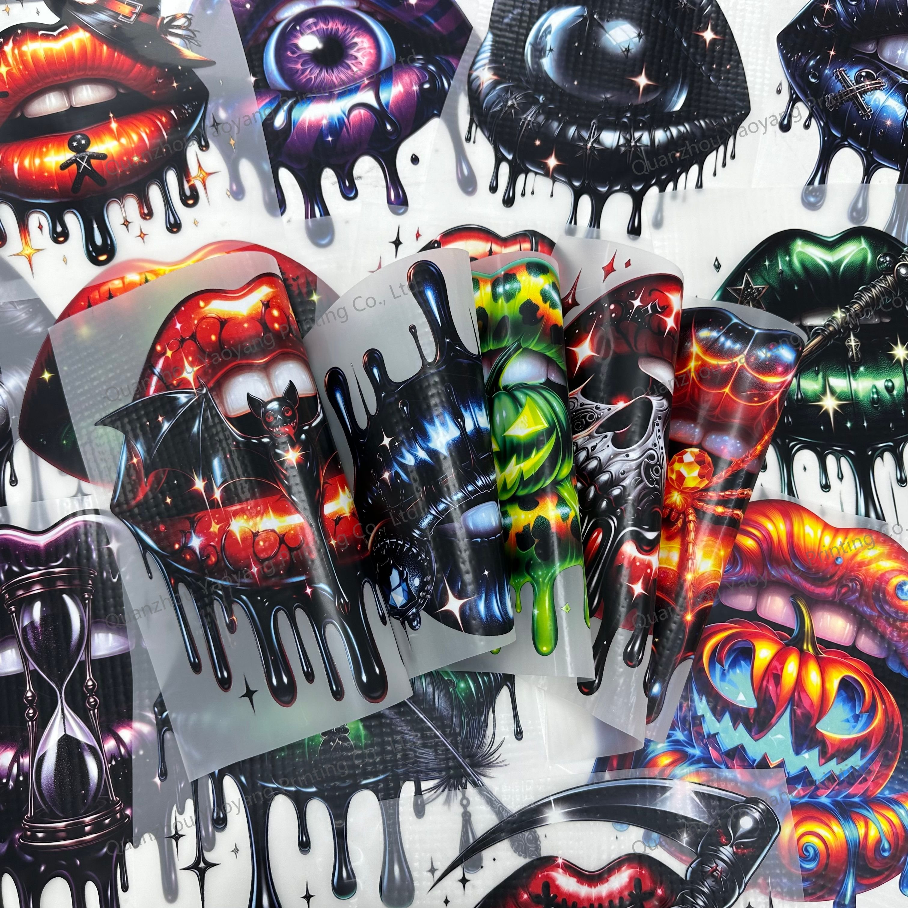 High Quality Wholesale Ready To Press Heat Custom Dtf Print Design Transfers For T-Shirts Transfer Printing color Sticker