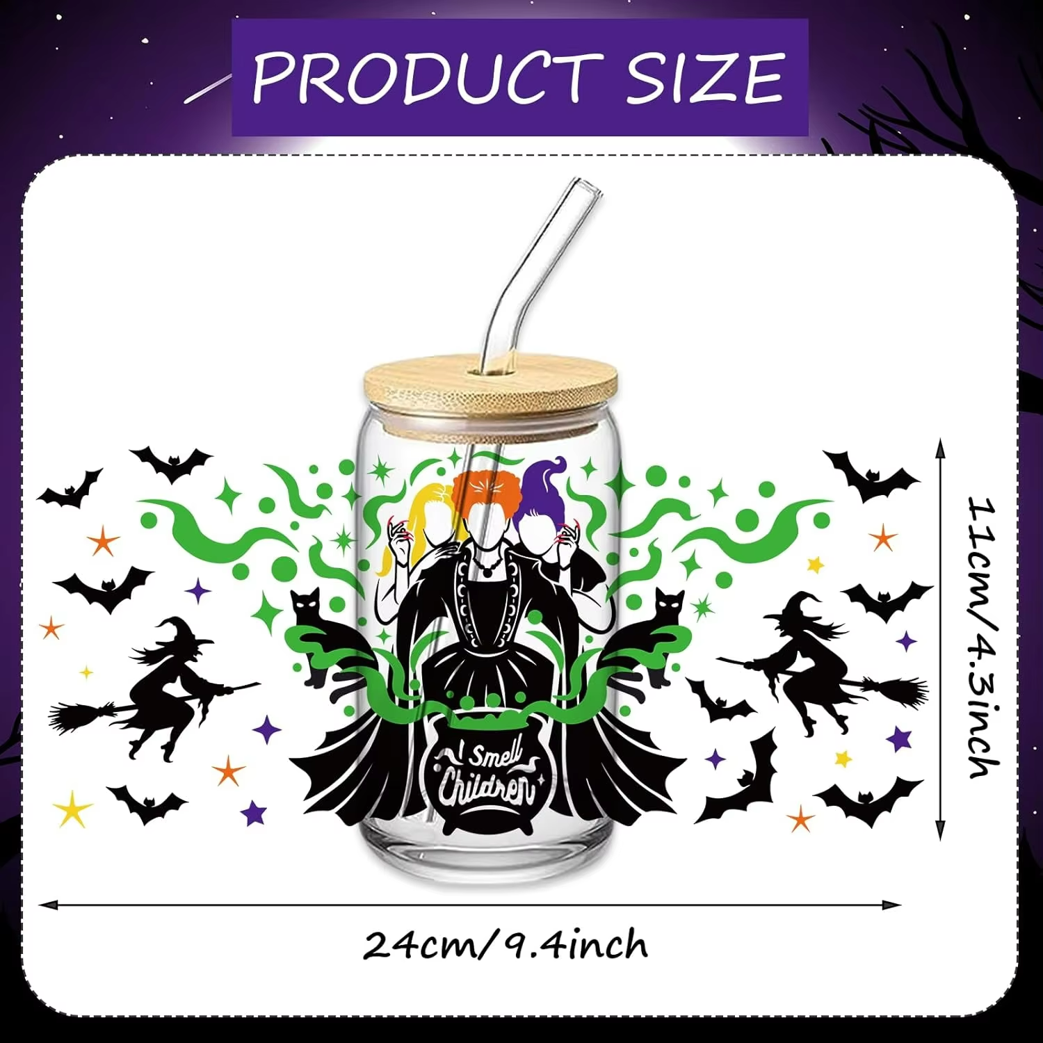 Custom Printing Waterproof Stickers Washable Glass Material for Leather DTF Heat Transfer Printing