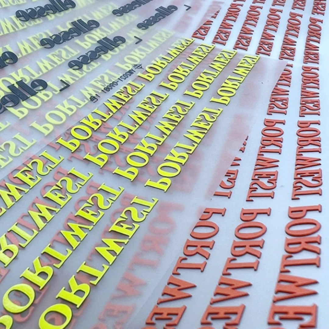 New Fashion Silicone Heat Transfer Custom Logo 3D Heat Transfer Printing transfers for t shirts
