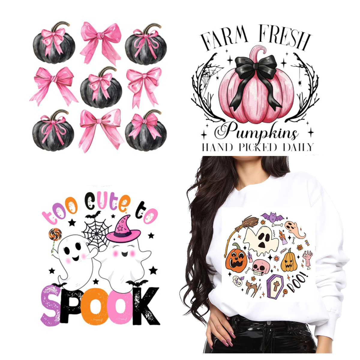 Hot Sale Dtf Transfers Custom For T Shirts Custom Heat Transfer Designs For T Shirts Halloween Transfer Printing For T Shirt
