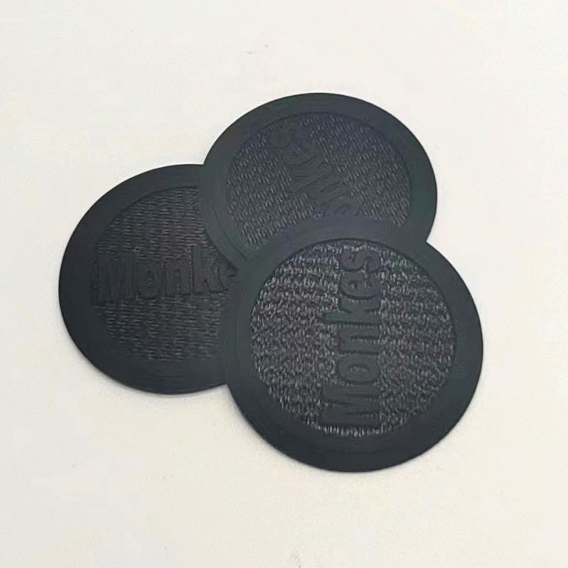 Best quality custom brand logo soft silicone 3d heat transfer labels sewing woven badge patch clothing labels
