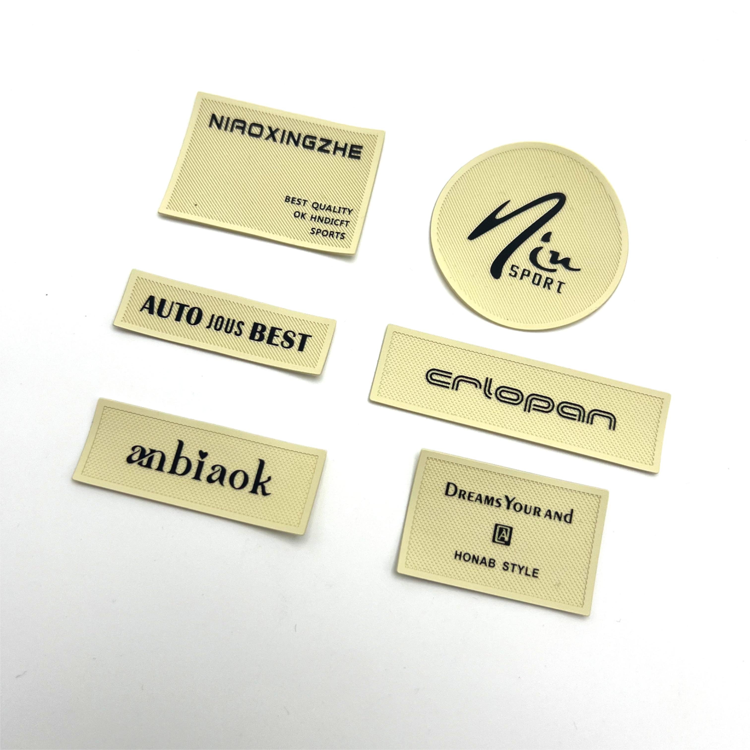 Washable High Quality Labels PVC Embossed Clothing Heat Transfer Printing 3D Rubber Silicone Patch